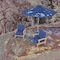 Classic Accessories Montlake FadeSafe Patio Lounge Chair/Loveseat Back Cushion, 25 x 22 x 4 Inch, Heather Indigo 62-064-INDIGO-EC - alternate 9